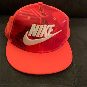 Nike baseball cap. Bright orange